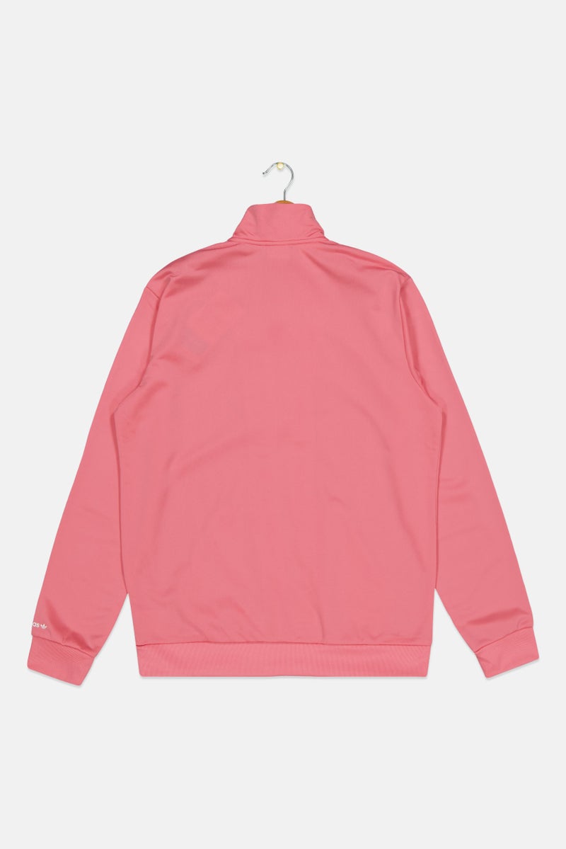 adidas Originals Kids Boy Sport Fit Brand Logo Training Jacket, Pink  - Image 2
