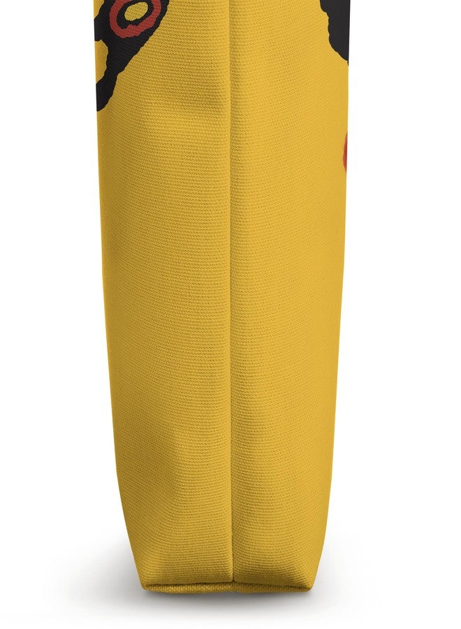 Godzilla Mothra Illustrated Yellow Tote Bag 16 inches - Image 3