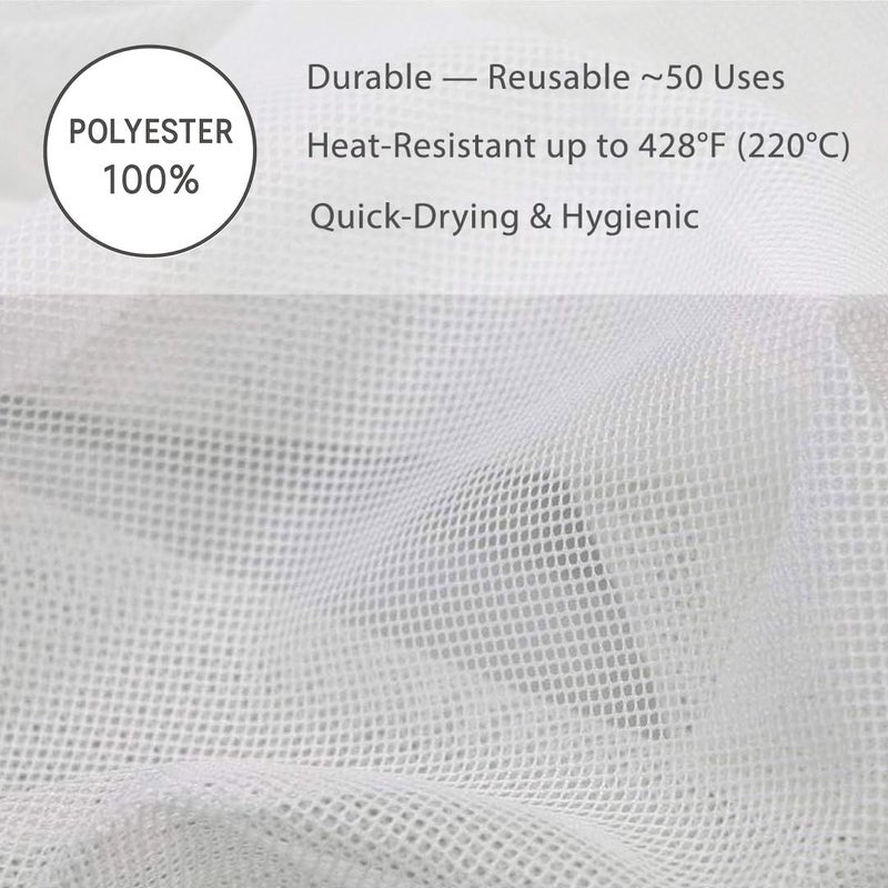 TIKUSAN Rice Net Sushi Rice Cooking Net Rice Cooker Polyester Napkin Reusable Made in Japan (L Size (40"x40")) - Image 4