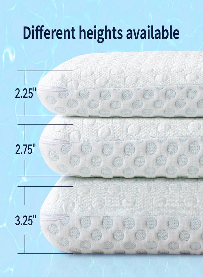 Vipbear Ultra Thin Pillow 2.75" - Slim Pillows for Stomach, Side & Back Sleepers, Gel Infused Memory Foam with Dual-Sided Cooling, CertiPUR-US Certified, Standard Size - Image 4