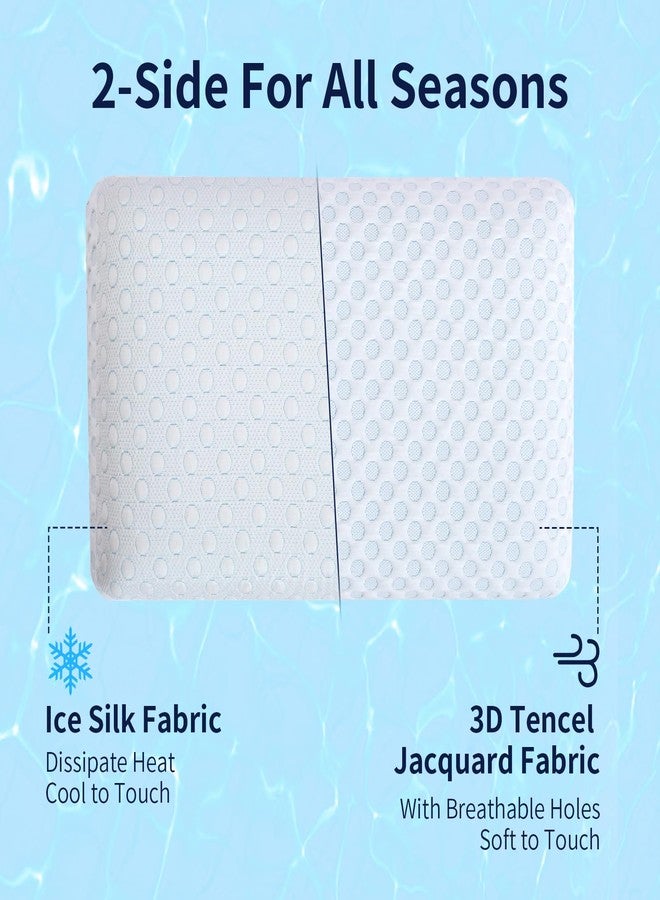 Vipbear Ultra Thin Pillow 2.75" - Slim Pillows for Stomach, Side & Back Sleepers, Gel Infused Memory Foam with Dual-Sided Cooling, CertiPUR-US Certified, Standard Size - Image 3