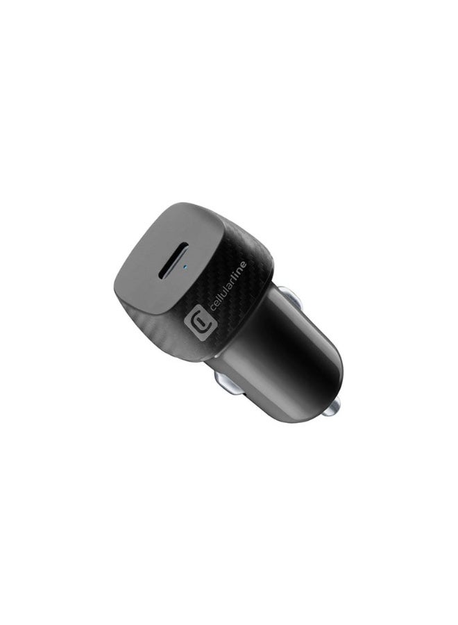 Cellularline Drive Series 20W Car Power Charger – Compact USB-C PD Car Adapter - Image 1