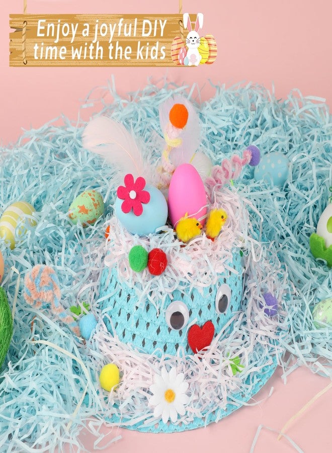 DERAYEE Easter Bonnet Kit Kids, Make Your Own Easter Bonnet Hat Craft for Kids Boys Girls DIY Easter Bonnet Decorations Spring Fun Activities - Image 5