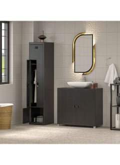 RIGID Steel L-Shape Locker Black 180x38x45.7cm  - Image 5
