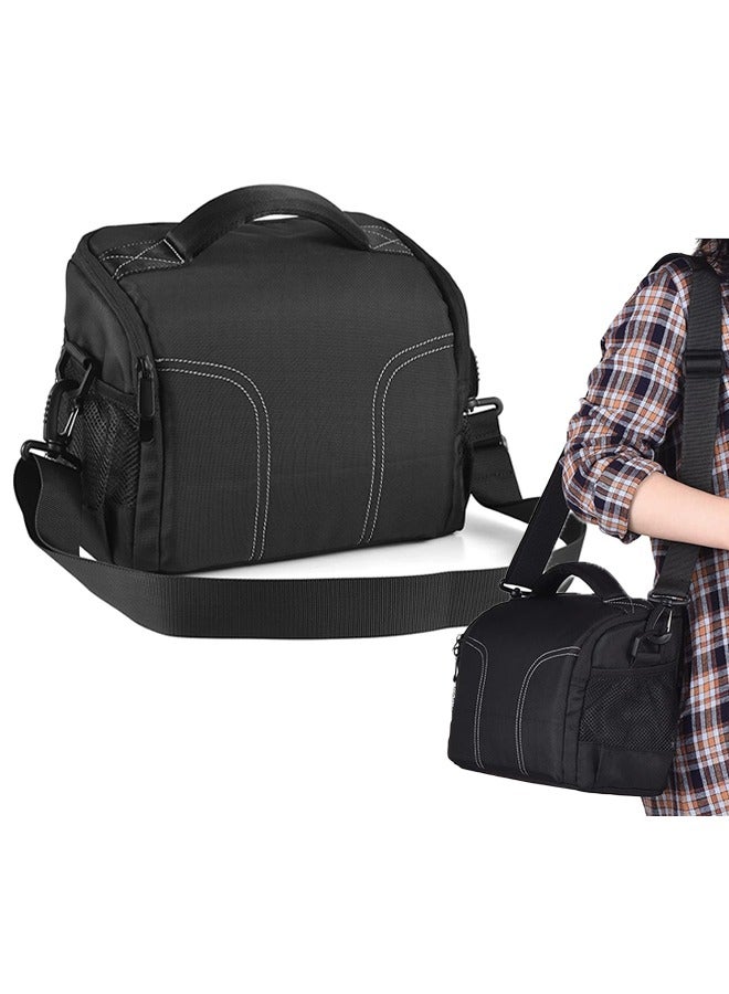 Hihonor Padded Camera Bag Travel Camera Shoulder Bag Water-Resistant Shock-Proof Camera Case Messenger Bag for DSLR/SLR/Mirrorless Camera Case with Removable Dividers  - Image 1