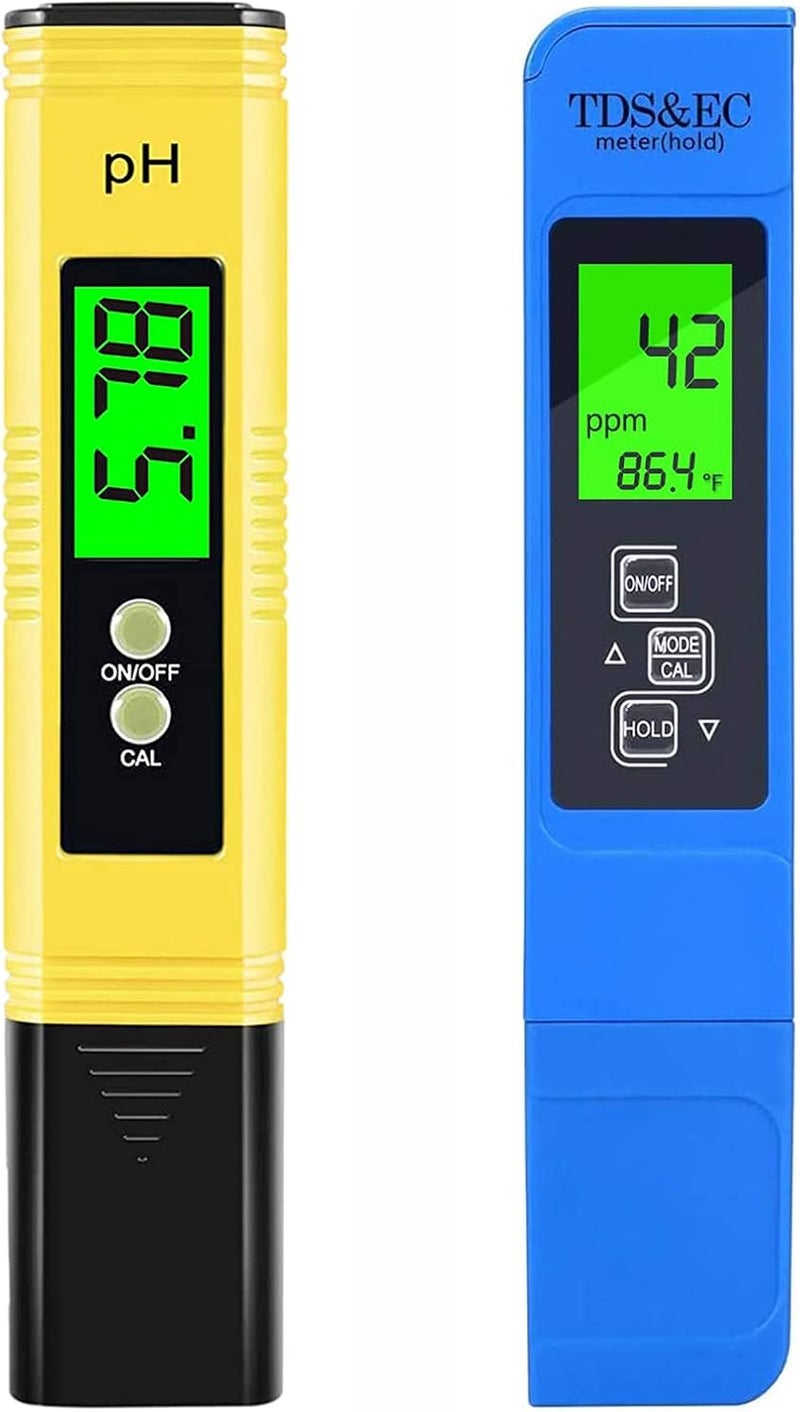 Angju PH Meter & TDS Meter Combo, Upgraded Backlight PH TDS EC & Temperature 4-in-1 Water Quality Tester, High Accuracy Digital Water Tester for Household Drinking, Pool and Aquarium - Image 1