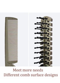 Generic Travel Foldable Brush Comb Portable Folding Comb, Anti-static Hair Comb Mini Pocket Comb, Dual Hair Brush Hairdressing Tools Plastic Folding Comb for Men, Women (Black)  - Image 3