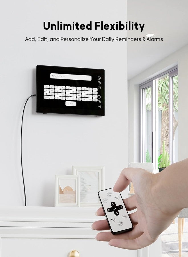 Mesqool 10.1" Large Digital Clock with Date and Day for Elderly, Remote Control Digital Calendar with 12 Themes, Auto Dimming, 23 Customizable Schedules, AutoDST, Indoor Temperature & Humidity, Wall Mounted - Image 5