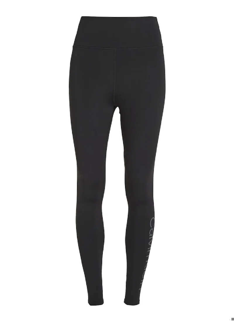 CALVIN KLEIN Women's Gym Leggings - Polyester Blend, Black