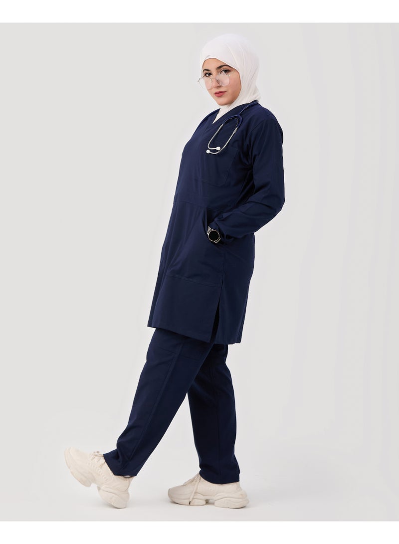 sezer Medical tunic made from cotton Lycra—comfortable, stylish, and ideal for healthcare professionals. - Image 3