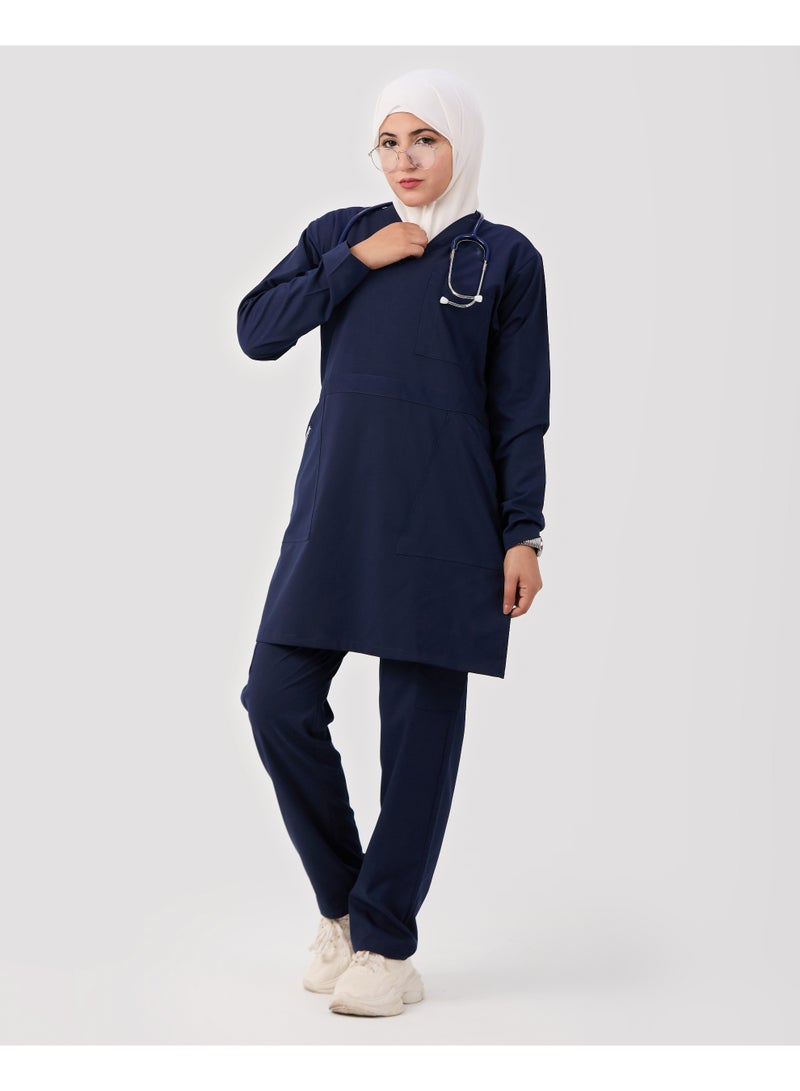 sezer Medical tunic made from cotton Lycra—comfortable, stylish, and ideal for healthcare professionals. - Image 2