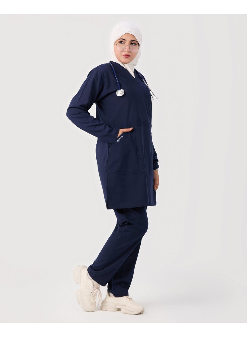 sezer Medical tunic made from cotton Lycra—comfortable, stylish, and ideal for healthcare professionals. - Image 5