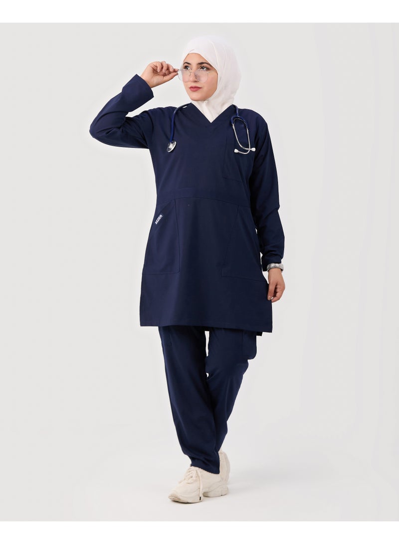 sezer Medical tunic made from cotton Lycra—comfortable, stylish, and ideal for healthcare professionals. - Image 4
