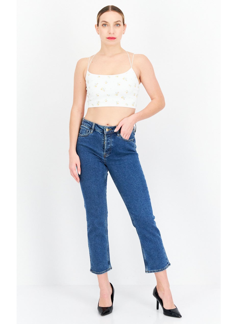 Aqua - Women Slim Fit Washed Stretchable Denim, Blue - Image 1