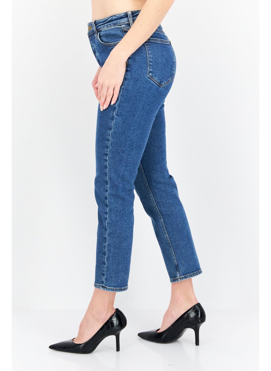 Aqua - Women Slim Fit Washed Stretchable Denim, Blue - Image 1