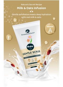 StarAndDaisy StarAndDaisy Baby Body Scrub - Gentle Creamy Scrub for Baby with Real Milk & Oats - 200ML  - Image 2