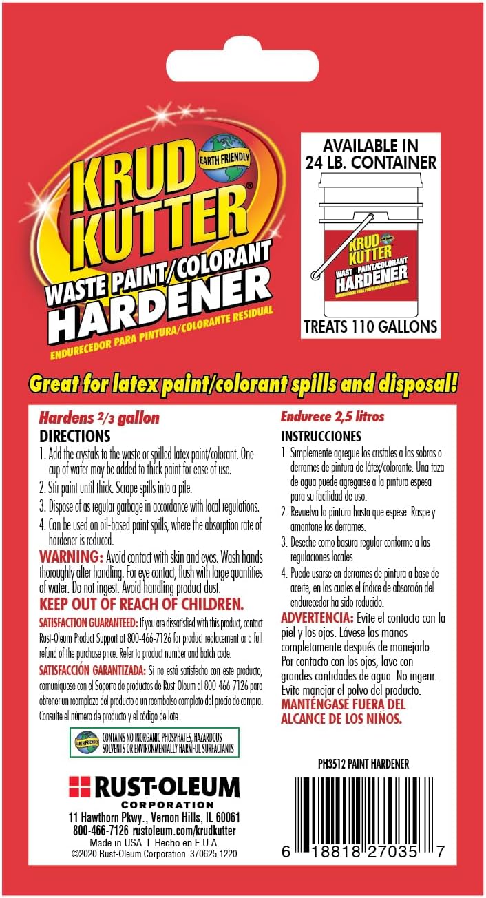 Krud Kutter PH3512 Odorless Waste Paint/Colorant Hardener, 3.5 oz - Image 2