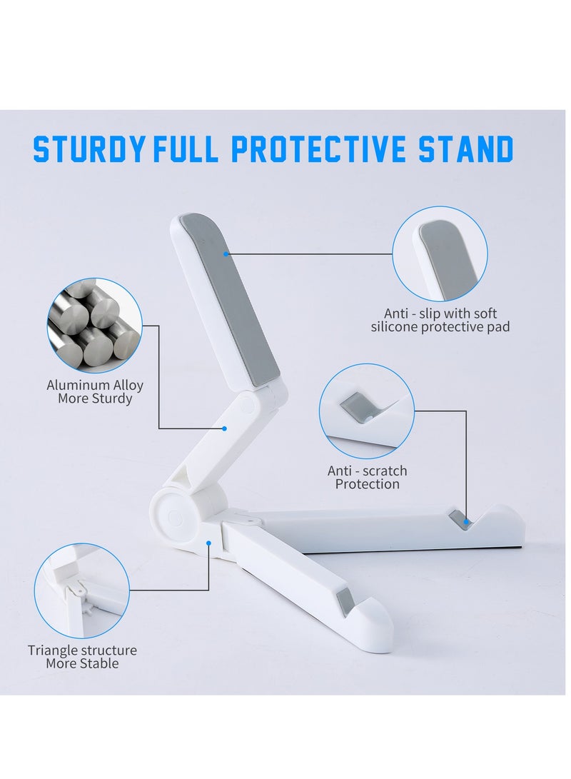 Toby Adjustable Multi-Use Phone and Tablet Stand In three different colors Black, pink, white– Mobile Holder for Bed and Desk, Compatible with iPhone, Samsung, and iPad - Image 4