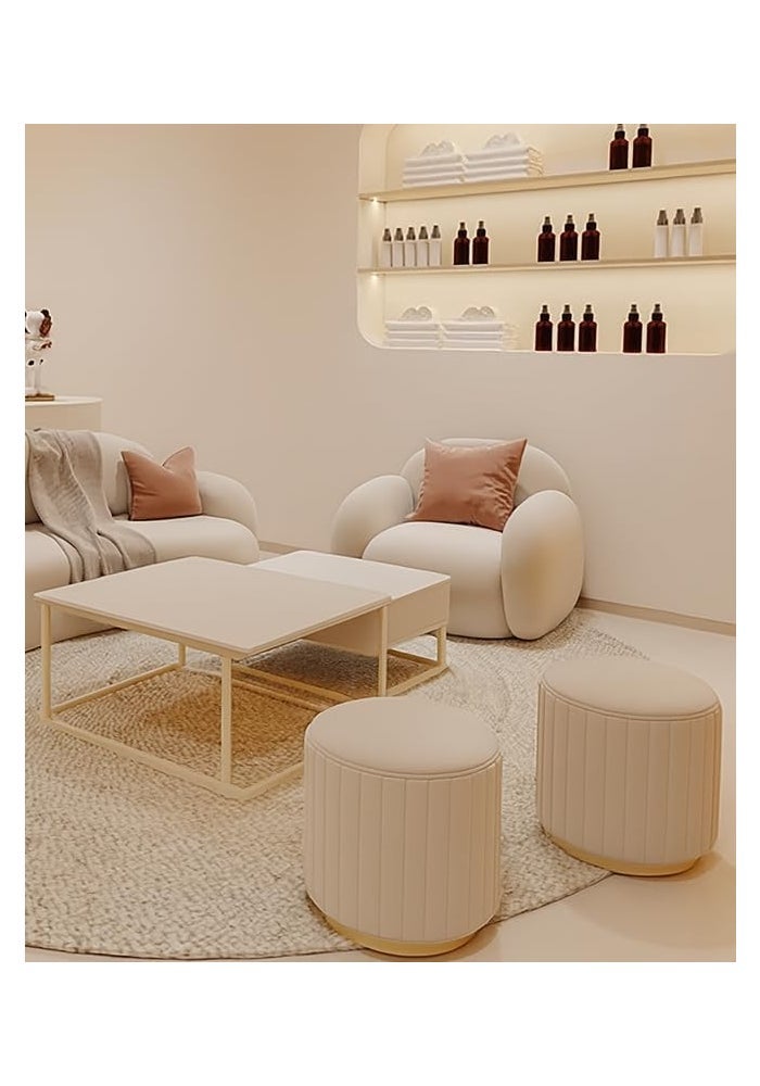 Aroma Homes Modern Curved Sofa Set – Cloud-Inspired Living Room Couch with Soft Armchairs & Ottomans - Image 2