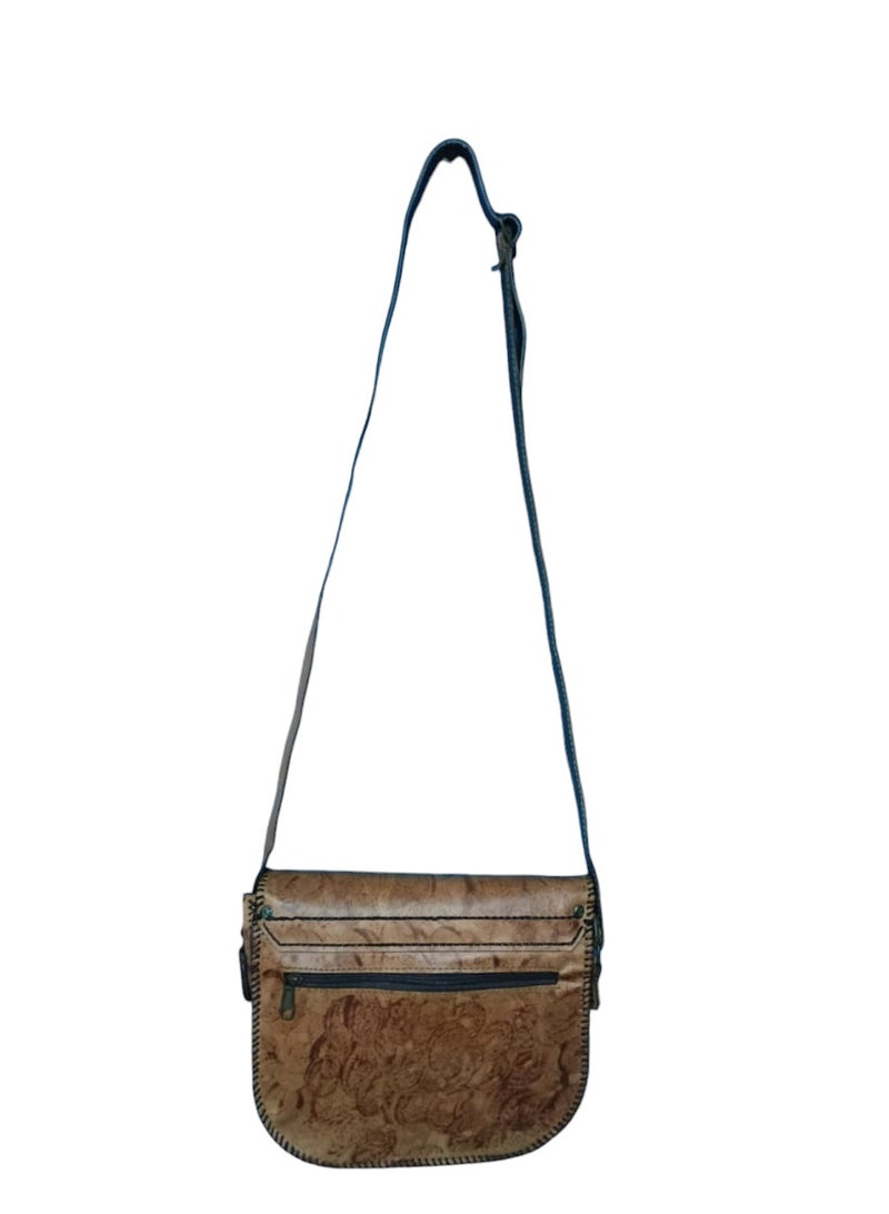 Sheer Fashionable Leather Crossbody Bag  - Image 3