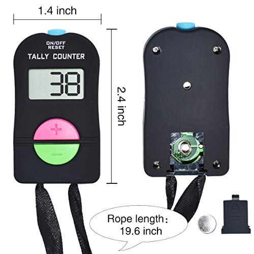 VANVENE Electronic Hand Clicker Counter,Easy to Operate Tally Counter, Supermarket People Flow Manual Additio Subtraction Counter Clicker,for Golf/Football Sports - Image 2