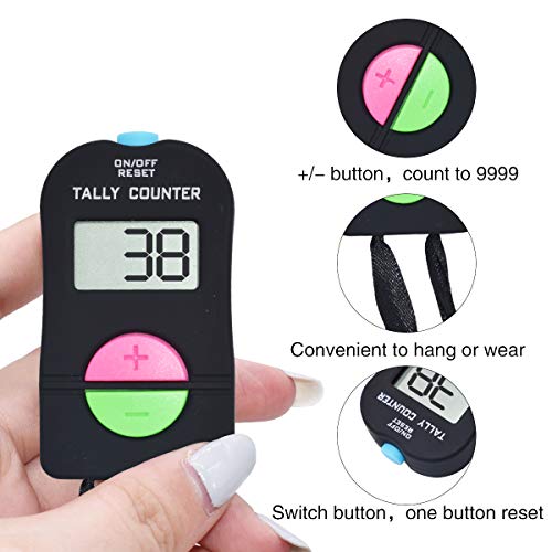VANVENE Electronic Hand Clicker Counter,Easy to Operate Tally Counter, Supermarket People Flow Manual Additio Subtraction Counter Clicker,for Golf/Football Sports - Image 3