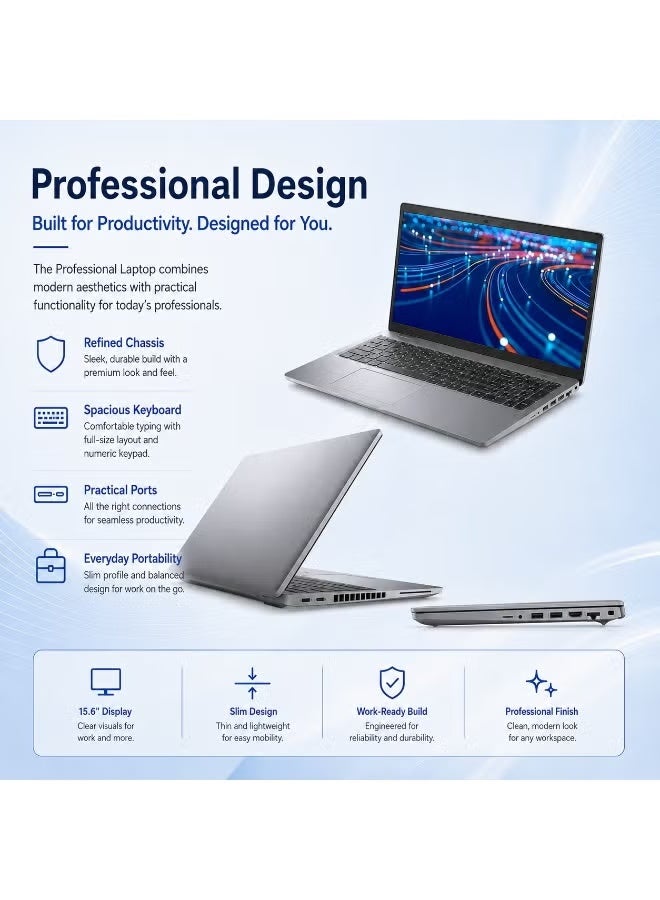 Business Laptop with Intel Core i5 Processor, 4GB RAM, 256GB SSD, High Performance for Office Work, Study and Daily Tasks with Free Laptop Bag, Mouse and Laptop Stand - Image 3