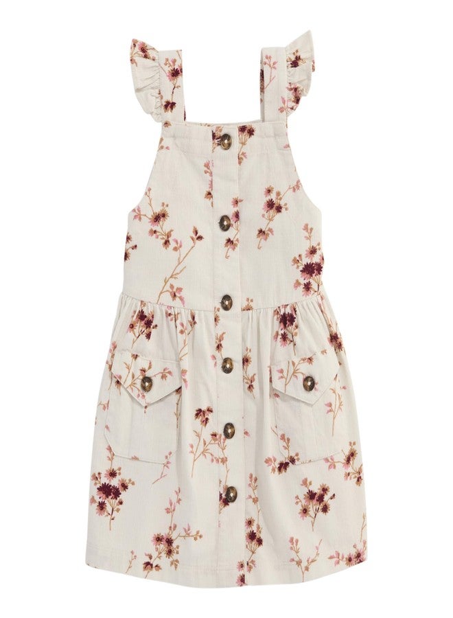 vineyard vines Girls' Baby Cord Jumper Dress, Sienna Floral - Image 1