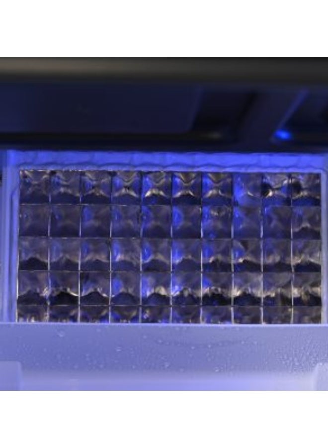 سنو فيلج ماكينة صنع الثلج من سنو فيلج، مصنعة من الفولاذ المقاوم للصدأ، سعة 68 كجم/اليوم، بسعة تخزينية  15 كجم، ماكينة ثلج قائمة بذاتها  تستخدم مياه معبأة أو مياه الصنبور - Image 2