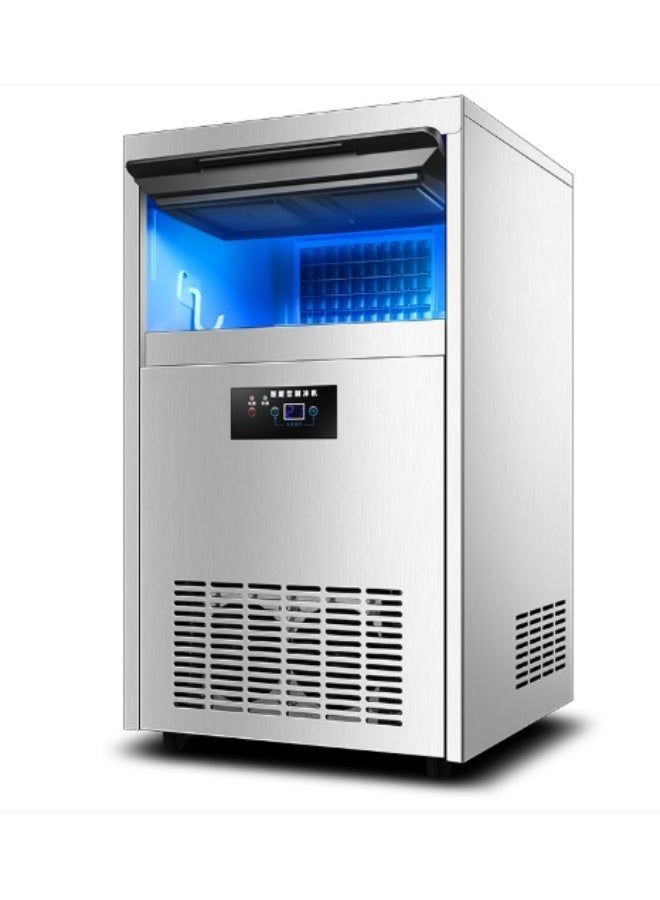 سنو فيلج ماكينة صنع الثلج من سنو فيلج، مصنعة من الفولاذ المقاوم للصدأ، سعة 68 كجم/اليوم، بسعة تخزينية  15 كجم، ماكينة ثلج قائمة بذاتها  تستخدم مياه معبأة أو مياه الصنبور - Image 1