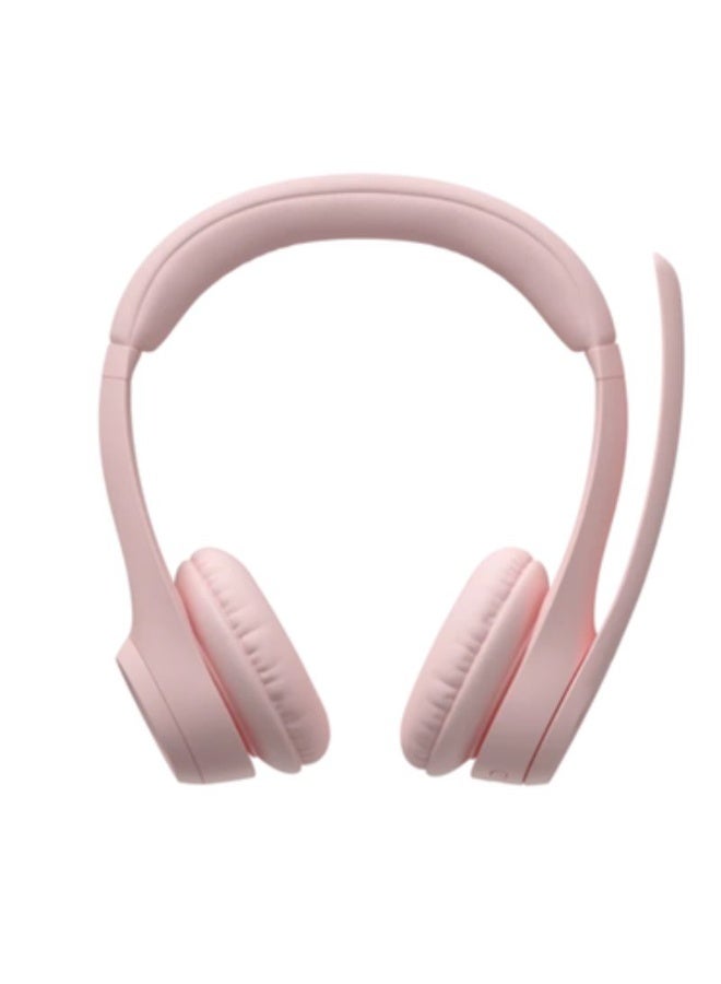 Logitech Zone 300 Wireless Bluetooth Headset With Noise-Cancelling Microphone, Compatible with Windows, Mac, Chrome, Linux, iOS, iPadOS, Android Pink - Image 3