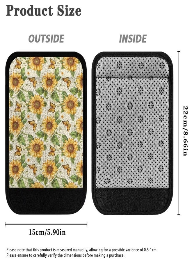 Babrukda Sunflower Butterfly Walker Handle Cover Poster Letter Walker Hand Grips Cover with Hook and Loop Soft Cushion Padding for Universal Folding Rolling Crutch Pads for the Elderly - Image 5