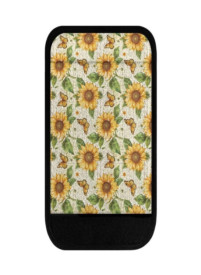 Babrukda Sunflower Butterfly Walker Handle Cover Poster Letter Walker Hand Grips Cover with Hook and Loop Soft Cushion Padding for Universal Folding Rolling Crutch Pads for the Elderly - Image 2