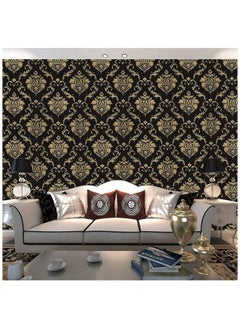 التعارف ورق حائط لاصق ذاتي اللصق وقابل للإزالة من ANNACREATIONS مقاس 45 × 305 سم (أسود مزهر)  - Image 2