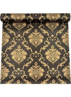 التعارف ورق حائط لاصق ذاتي اللصق وقابل للإزالة من ANNACREATIONS مقاس 45 × 305 سم (أسود مزهر)  - Image 1