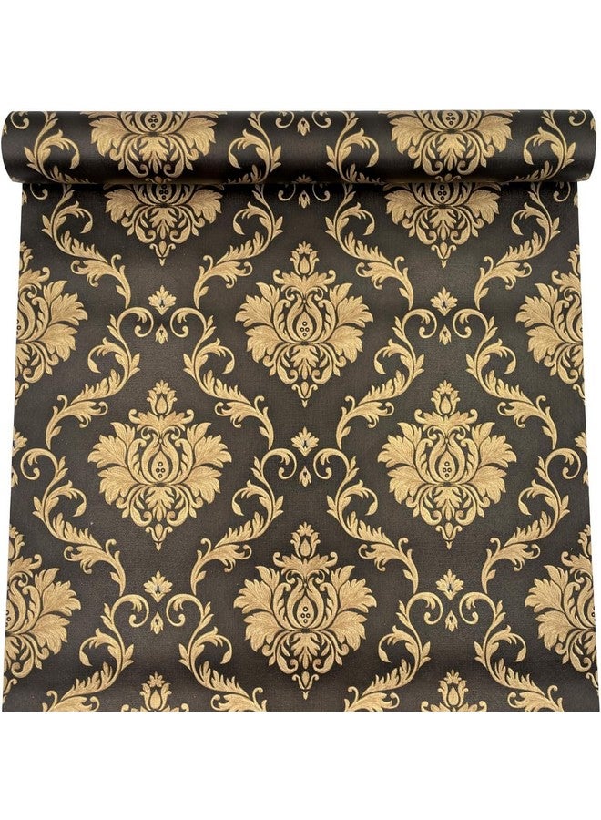 التعارف ورق حائط لاصق ذاتي اللصق وقابل للإزالة من ANNACREATIONS مقاس 45 × 305 سم (أسود مزهر) - Image 1