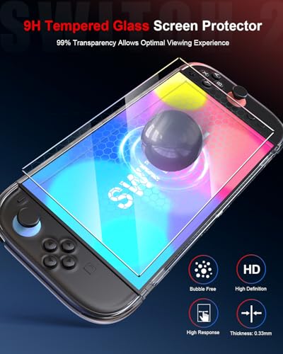 STARTRC GAMES 10 in 1 Switch 2 Accessories Carrying Case Bundle for Nintendo Switch 2 (2025), Portable Hard Shell Travel Case with 2 Screen Protector, Protective Case, 2 Case for Joy-Con and 4 Thumb Grip Caps - Image 4
