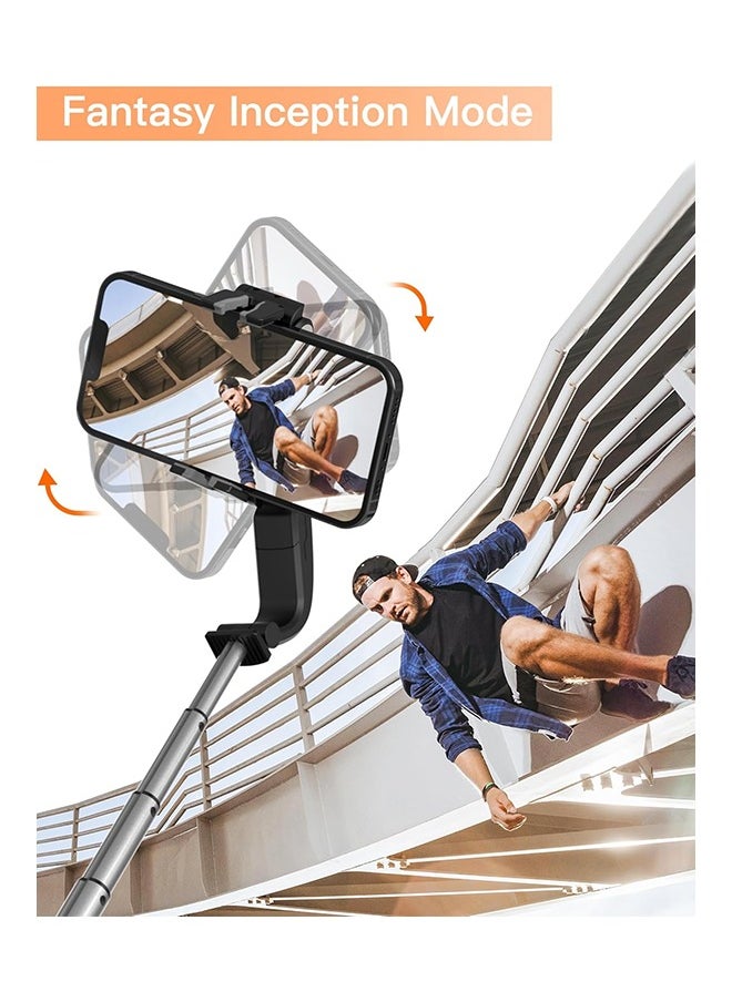 hohem - hohem iSteady Q Gimbal Stabilizer for Smartphone, 1 Axis Selfie Stick Tripod with Face Tracking, 360° Rotation, 4 in 1 Portable Phone Tripod w/Extendable Stick for iPhone 14/Android Video Recording - Image 1