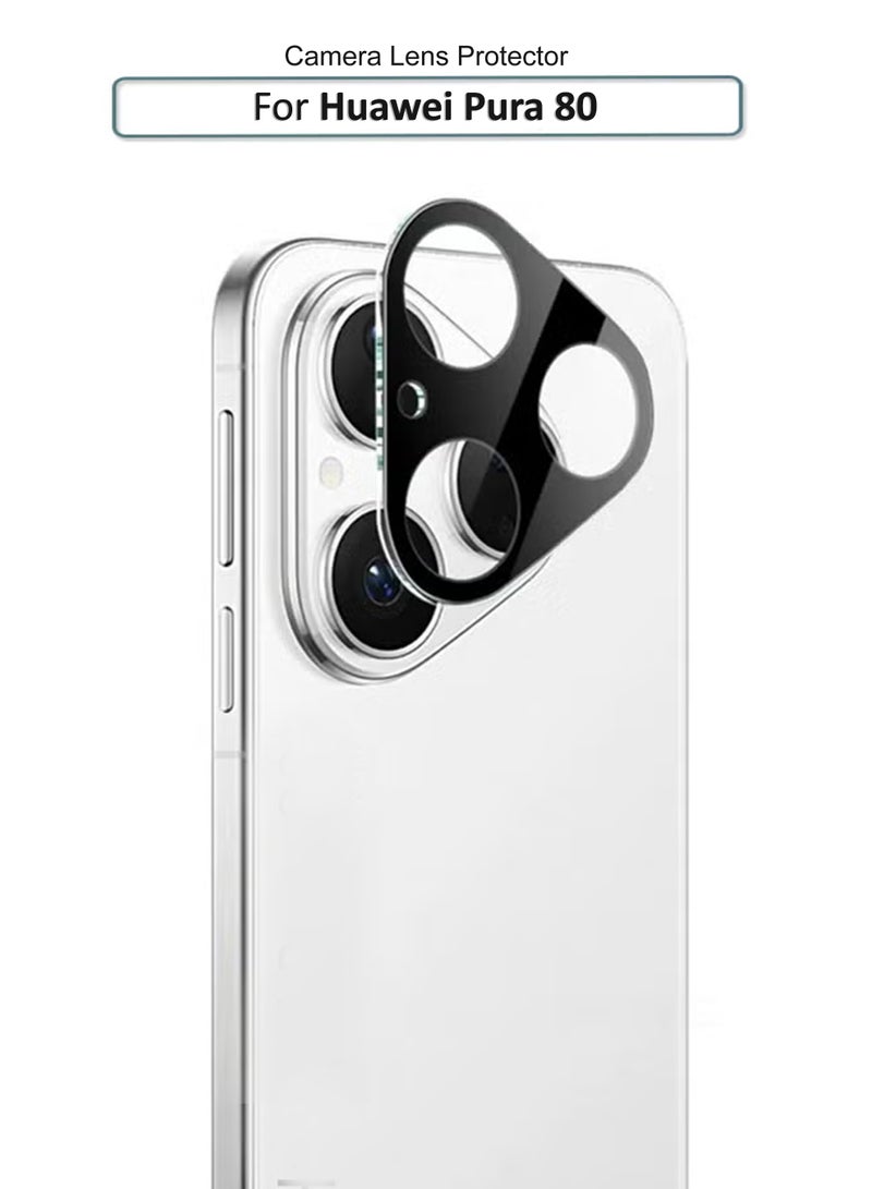 LENS SHIELD لـ Huawei Pura 80 - واقي عدسة الكاميرا، زجاج مقسى 9H، مضاد للخدش، متوافق مع الجرابات، لا يؤثر على الصور الليلية، وضوح عالي - Image 1