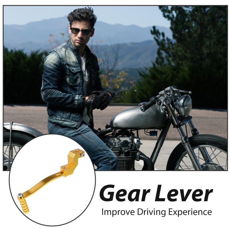 Gold Aluminum Alloy Motorcycle Gear Shift Lever Pedal Universal For Dirt Pit And Off Road Bikes - Image 4