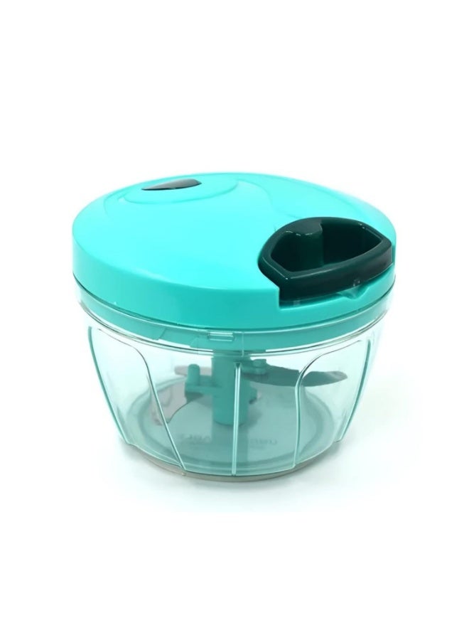 Lynacz Original مفرمة طعام يدوية بتصميم خالي من BPA مع شفرات مزدوجة من الفولاذ المقاوم للصدأ لسهولة تحضير الخضروات والفواكه والأعشاب - Image 1