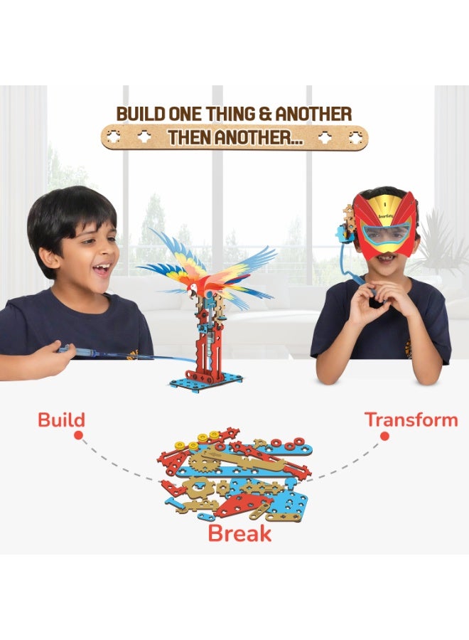 Smartivity 7 in 1 Multi-Builds Hydraulic Kit STEM DIY Fun Toy for Kids 6 to 12, Best Birthday Gift Toy for Boys & Girls Age 6-8-10-12, Science Toy, Educational Based Activity Game, Made in India - Image 2