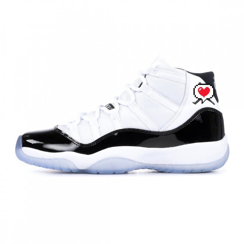 أحذية رجال Aj11 Big Demon King 2.0 Kangkou Gypsophila Big Slam Dunk أحذية ثعبان الوردي للنساء Joe 11 كامل الأردن كرة السلة الأسود والأحمر - Image 3
