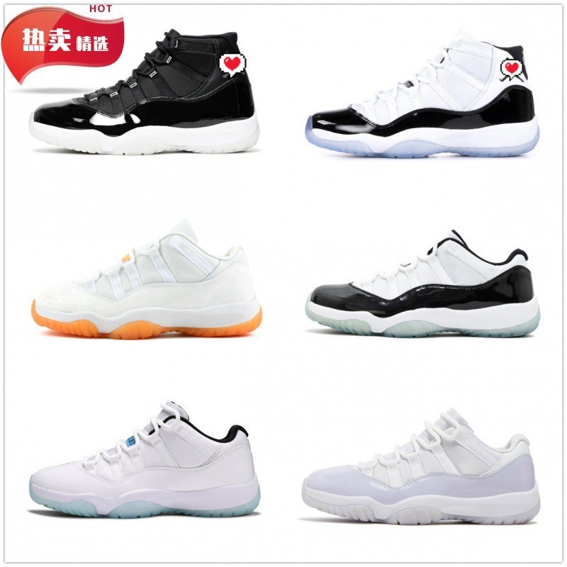 أحذية رجال Aj11 Big Demon King 2.0 Kangkou Gypsophila Big Slam Dunk أحذية ثعبان الوردي للنساء Joe 11 كامل الأردن كرة السلة الأسود والأحمر - Image 2