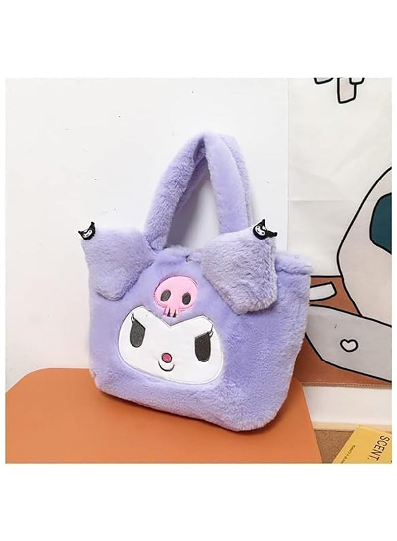 Kawaii Cinnamoroll Sanrio Plush Bag My Melody Anime Handbags Kt Cat Purin Dog Kuromi Plushie Backpack for Girls