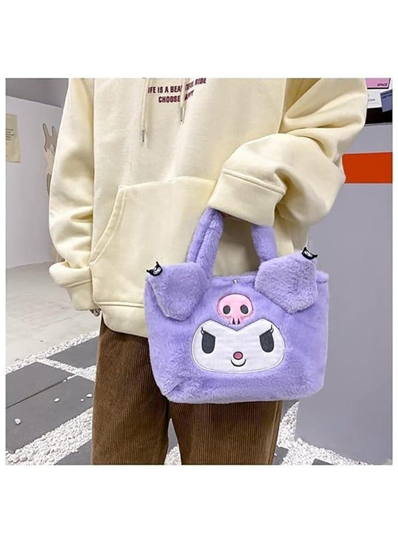 Kawaii Cinnamoroll Sanrio Plush Bag My Melody Anime Handbags Kt Cat Purin Dog Kuromi Plushie Backpack for Girls
