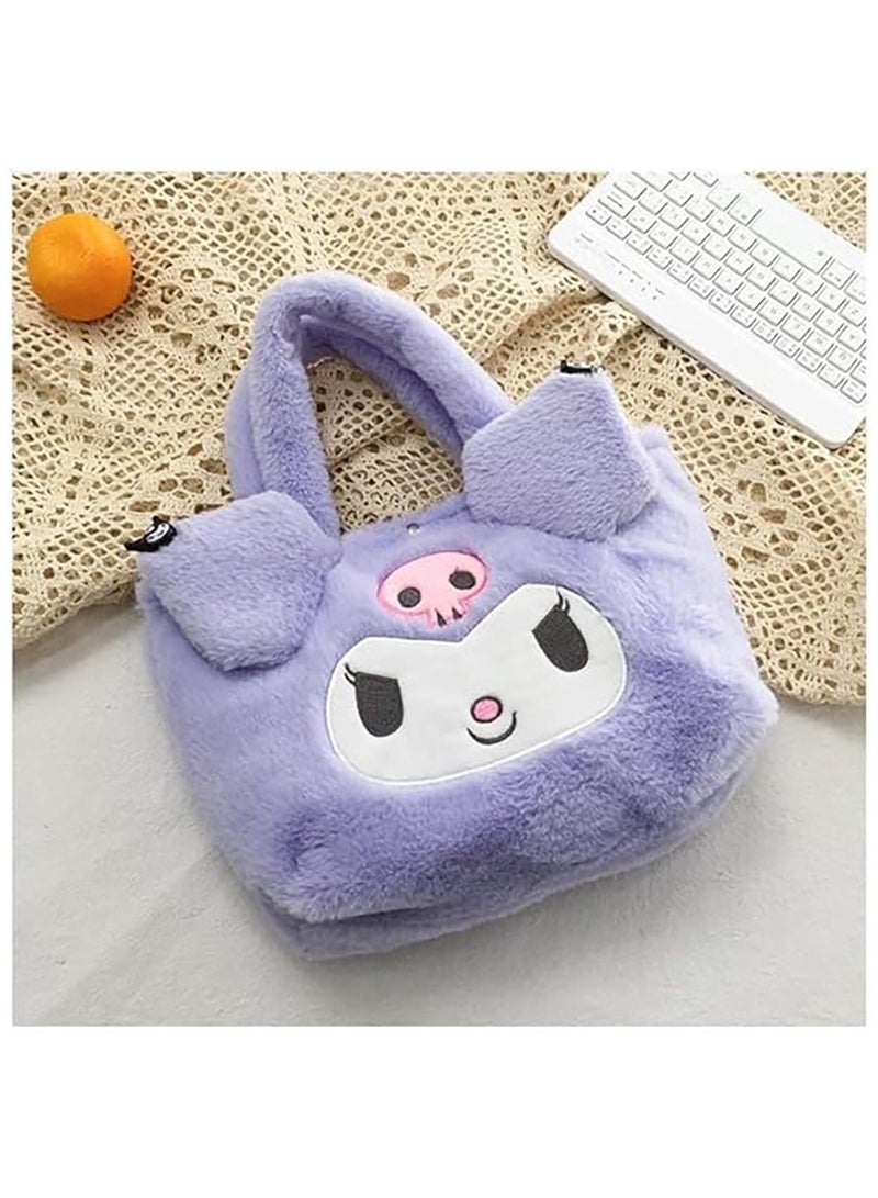 Kawaii Cinnamoroll Sanrio Plush Bag My Melody Anime Handbags Kt Cat Purin Dog Kuromi Plushie Backpack for Girls