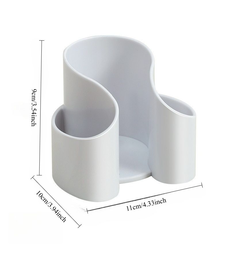 White 2pcs Multipurpose Organizer Box For Cosmetics And Accessories Dustproof Storage - Image 3
