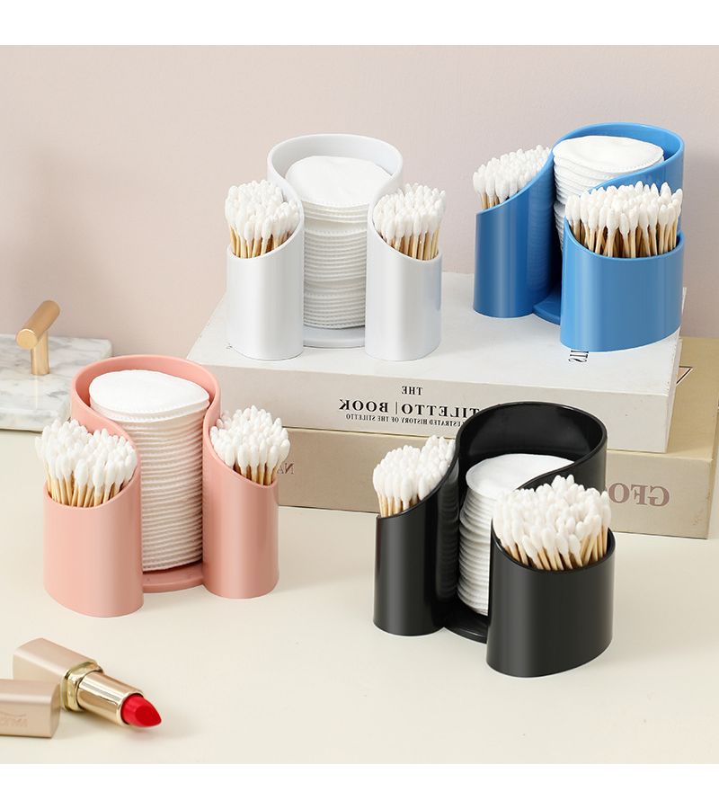 White 2pcs Multipurpose Organizer Box For Cosmetics And Accessories Dustproof Storage - Image 2