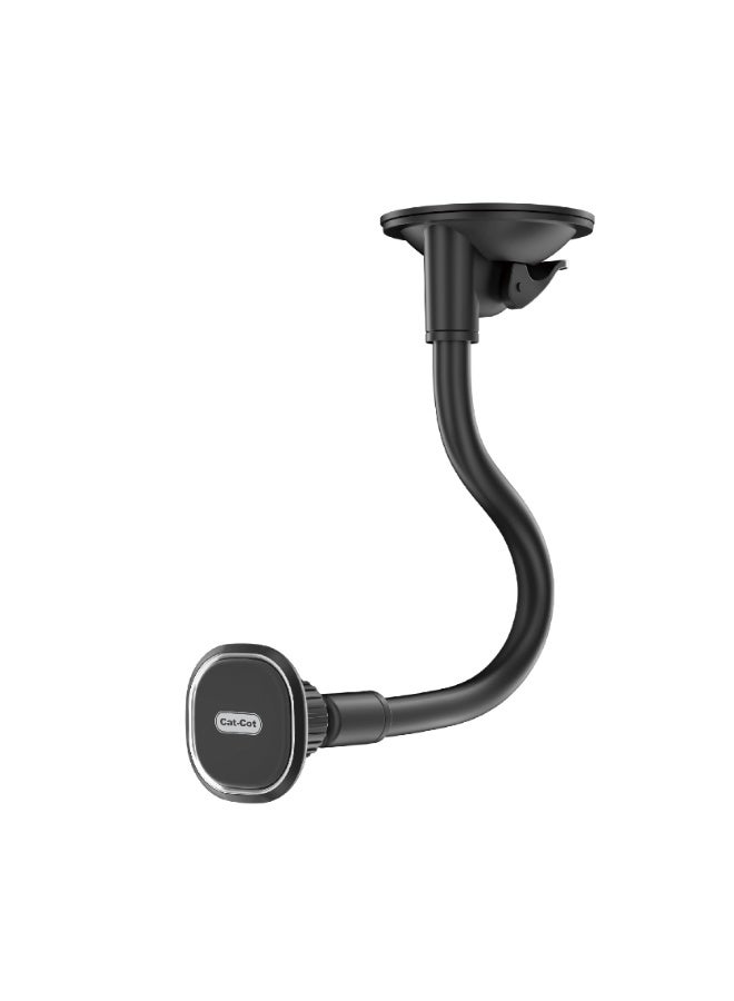 Cat - Cot حامل هاتف السيارة المغناطيسي كات-كوت مع ذراع مرن قابل للثني، قاعدة كوب شفط ودوران 360° – تركيب عالمي على لوحة القيادة والزجاج الأمامي | CT-23 - Image 1